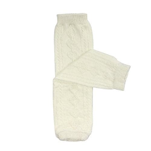 allydrew Solid Baby Leg Warmer & Solid Toddler Leg Warmer for Boys & Girls, Cable Knit White
