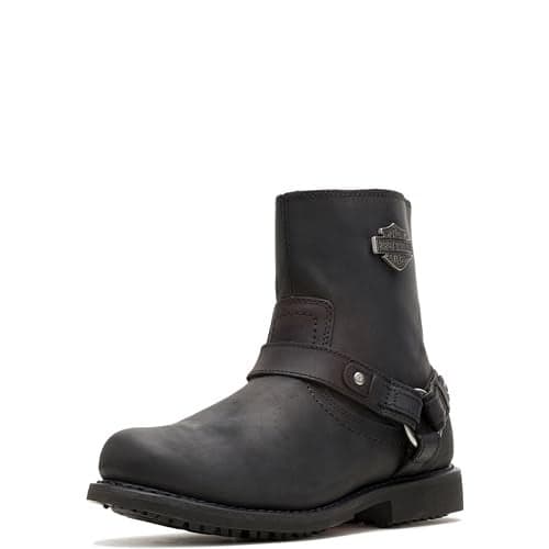 HarleyDavidson Mens Scout Leather Motorcycle Harness Casual Boot Black 12