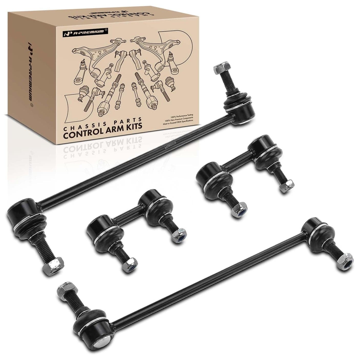 APremium Set of 4 Front Rear Sway Bar Links Kit Stabilizer Bar Links Compatible with Nissan Altima 20132018 Maxima 20162018