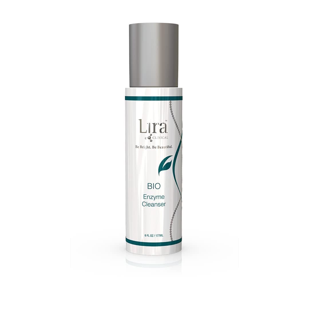 Lira Clinical BIO Enzyme Cleanser for Oily Skin Control Papaya Enzyme Gel Face Wash Hydrophilic Exfoliating Facial Cleanser Deep Cleansing Skincare with Resurfacing and Hydrating Care 6 Oz