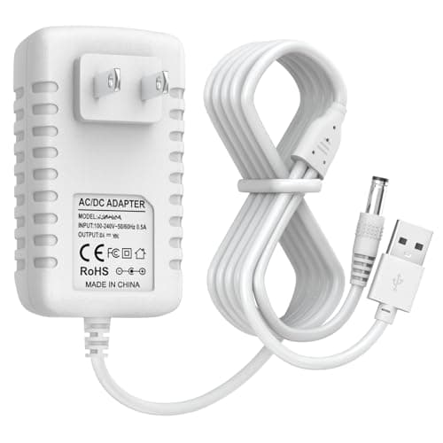 Power Cord for Ingenuity InLighten, Simple Comfort, Swing'n Go Baby Swing Charger, 2-in-1 Swing Charging Cable with USB A & DC Plug, 5V Power Adapter