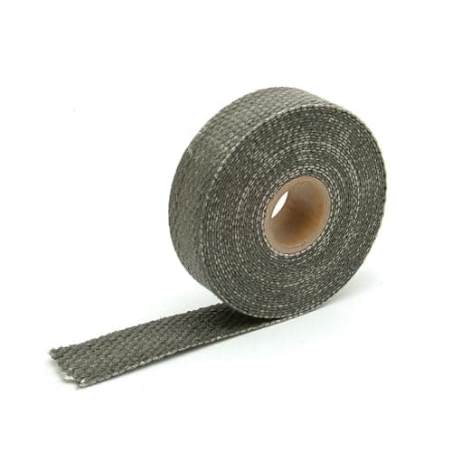 Design Engineering Black 1 x 15 Glass Fiber Exhaust Heat Wrap Heat Wrap for Exhaust Pipes Pliable Exhaust Wrap Tape Withstands 1800F Direct Heat 2500F Intermittent Heat