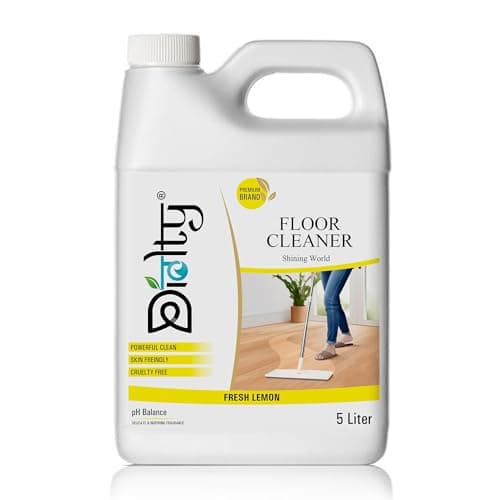 Diolty Floor Cleaner 5 L Can | Lemon Fragrance | For Tiles, Marble, Wood | Non-Toxic, Pet-Safe Liquid | Hand-Safe, Anti-Slip | Concentrated Cleaning Solution for Home & Office