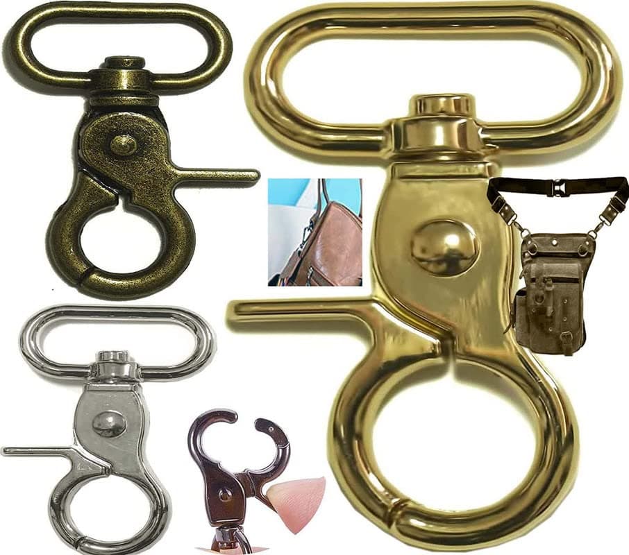 DIY Crafts Pack 60 Pcs Antique Silver 1 Inch Inside Diameter DRing Lobster Clasp Claw Swivel Lobster Snap Clasp Hook for Pack 60 Pcs Antique Silver