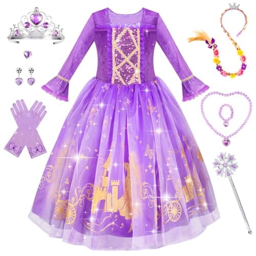 Meland Princess Dress Up for Girls 38 Dress Up Clothes for Girls Halloween Costumes Birthday Gift for Toddler Girls