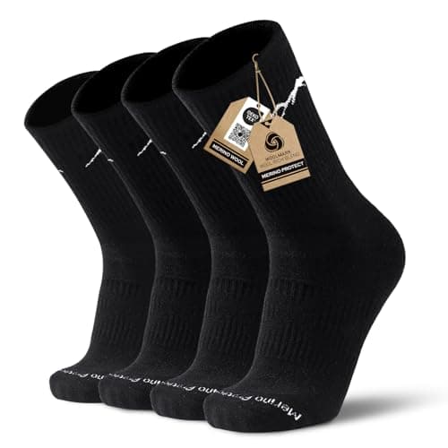 Merino Protect Merino Wool Socks for Women and Men Winter Hiking Hunting Cycling Boot Socks Soft Cushion Warm Casual Thermal