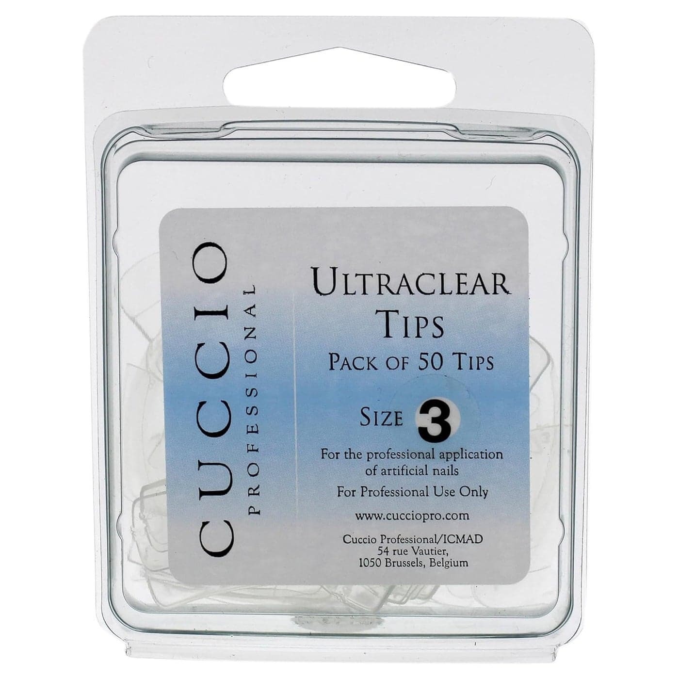 Cuccio Pro Ultraclear Tips - 3 50 Pc, 50count
