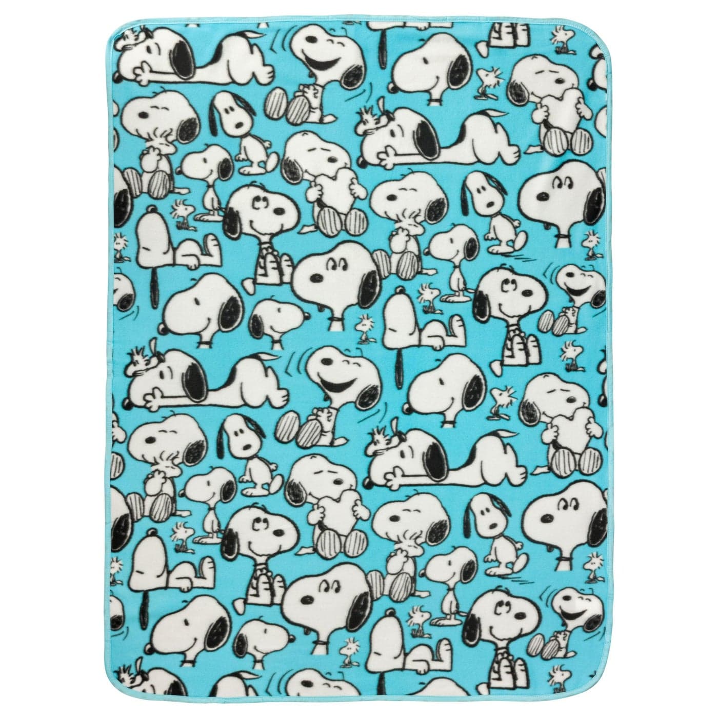 Silver Buffalo Peanuts Snoopy Multi Pose Expression 45 x 60 Fleece Throw Soft and Cozy Blanket 180 GSM