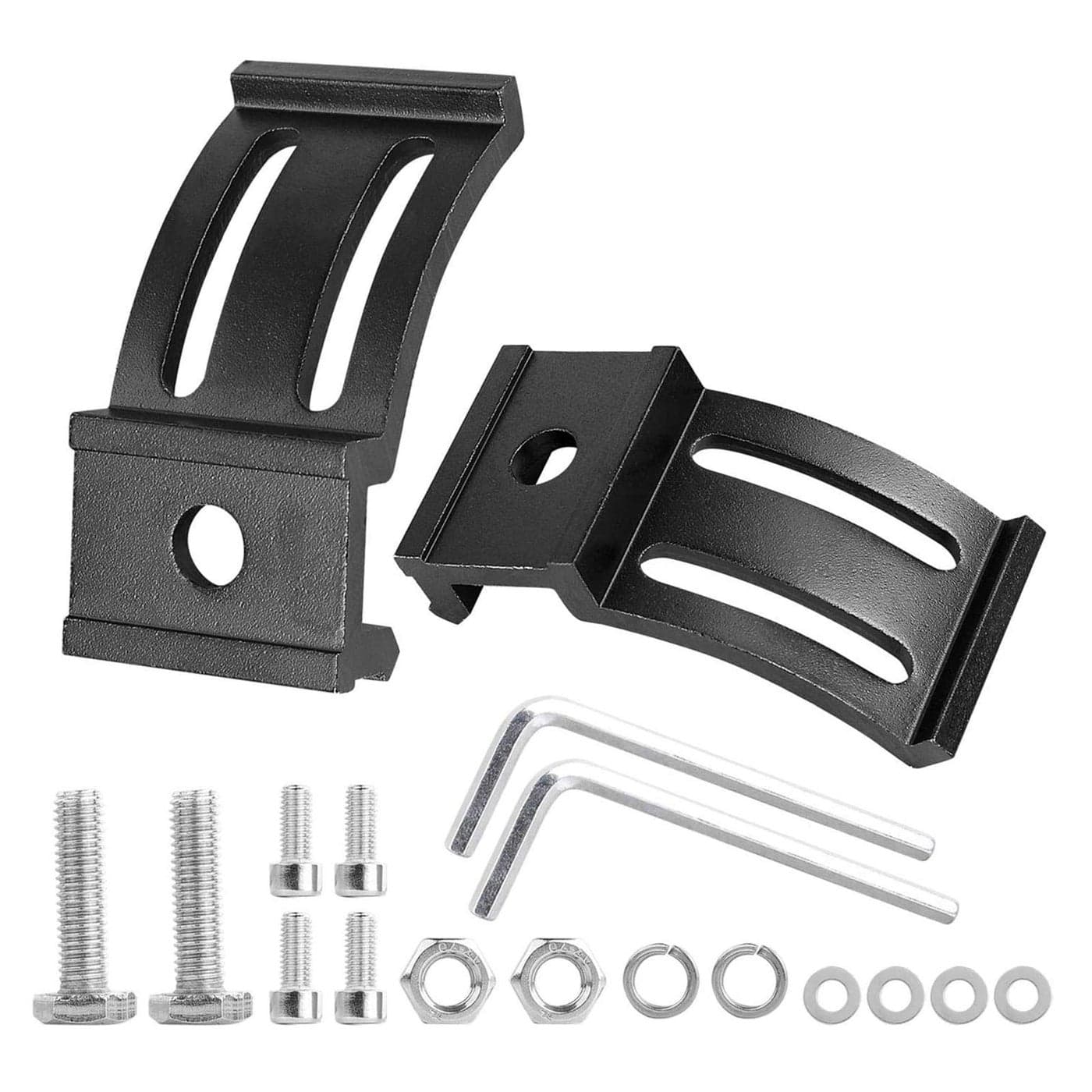 LTEODCHEW LED Light Bar Mounting Brackets 2PCS Adjustable Bottom Mount Bracket Kits for LED Pod Lights Cubes Off Road Light Bar Fog Lights