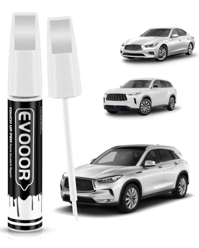 EVOOOR Majestic WhiteQAB Touch Up Paint Compatible with Infiniti Exact Match 2 in 1 Touch up Paint for Chips and Nicks Repair