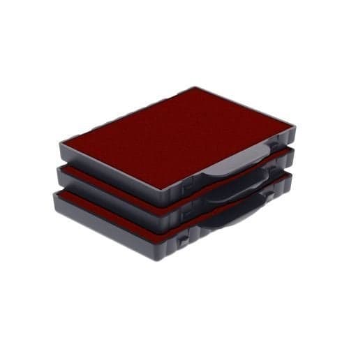Trodat Replacement Ink Cartridge 6/58 - Pack of 3 Color red