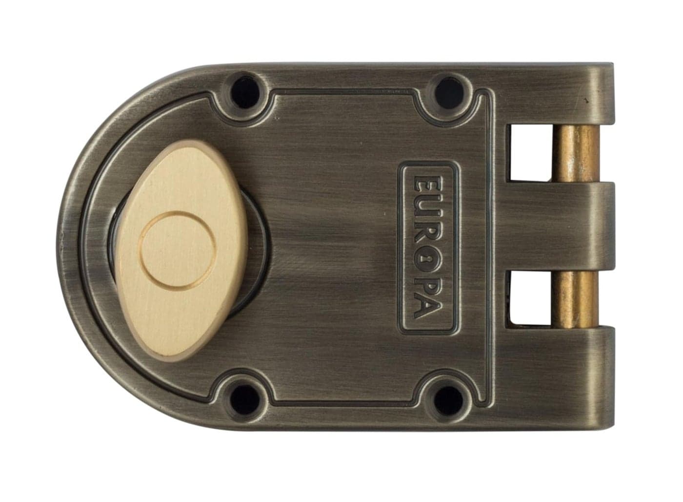 Europa Brass Jemmy Proof Door Lock J310AB Metallic
