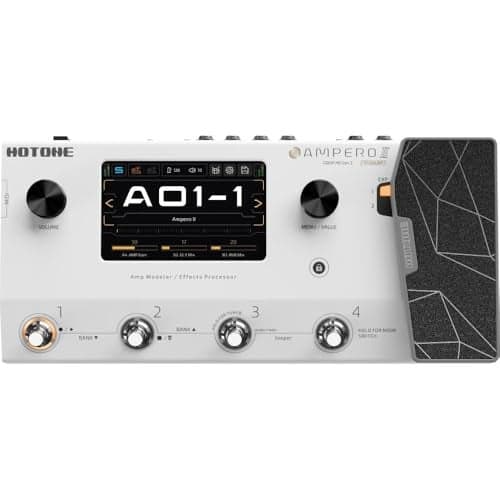 Hotone Ampero II MP-350 Guitar Effects Processor Amp Modeler Multi Effects Pedal with Cab Simulation IR Loader Touchscreen Studio Quality Audio Durable Metal Chassis Guitar Accessories