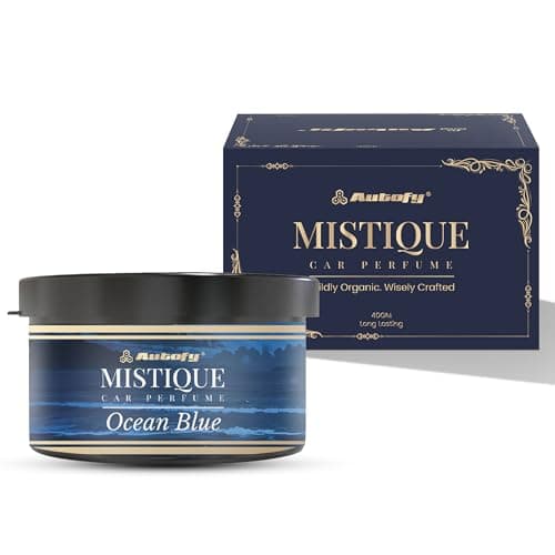 Autofy MISTIQUE Lasts 60 Days Car Perfume Freshener Long Lasting Fragrance Car-Accessories Car-Interior Accessories Air Freshner Organic Block Car-Perfume Diffuser (40g Ocean Blue) Odor Remover