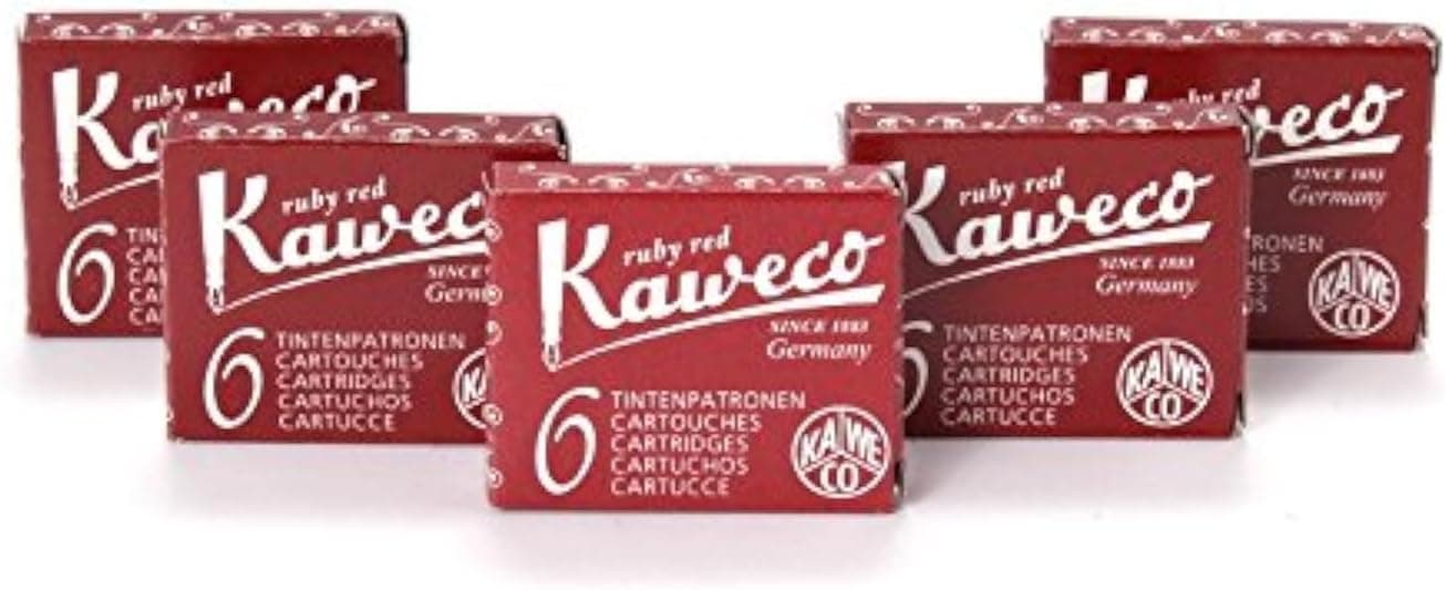 Kaweco Fountain Pen Ink Cartridges short Ruby Red Red 30 pc