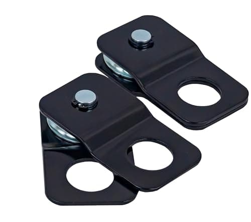 TGL 4 ton ATV UTV Winch Snatch Block and Tackle Pulley System for Synthetic Rope or Steel Cable. Use with Your Winch or Come Along Pulley. Small Winch Snatch Block 2-Pack