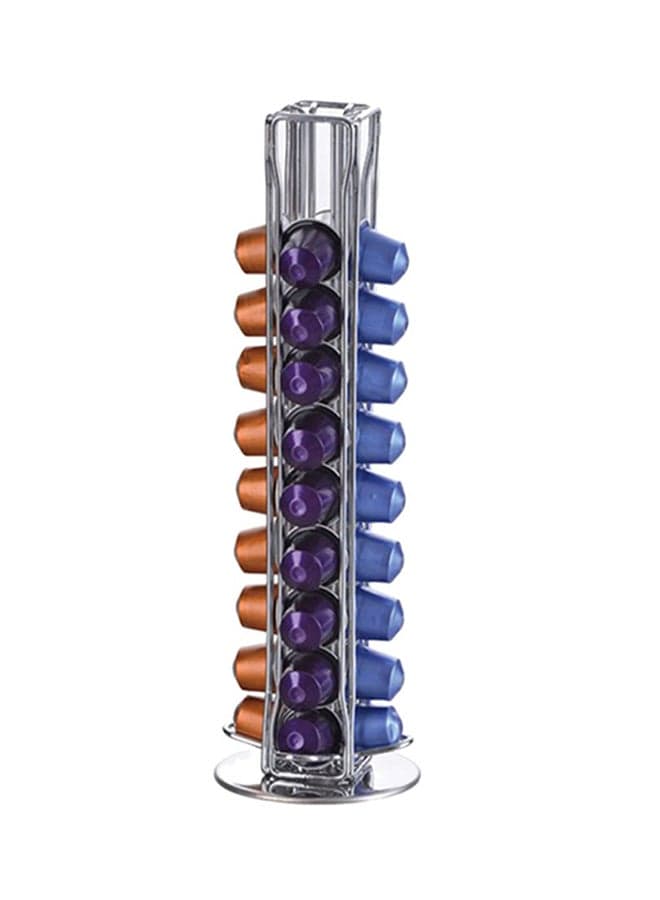 Nespresso Capsule Holder - Assorted Silver 14-1/2inch