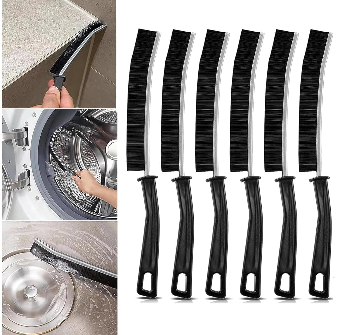 Shuttle Art 6 pcs Crevice Cleaning Brush, Gap Cleaning Brush, Bathroom Gap, Mini, Clean The Dead Corners of Bathroom Kitchen Tiles, Window Slots