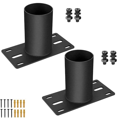 KSWLOR 2 PCS Slip Fitter Adaptor, Mounting Bracket, Transform Slip Fitter into Arm Mounting, Tenon Adaptor for Outdoor Flood Lights, Street, Parking Lot, Shoebox Light Fixtures