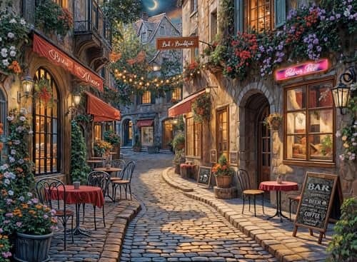 Anatolian Puzzle Street Bars 1000 Piece Jigsaw Puzzle 1208