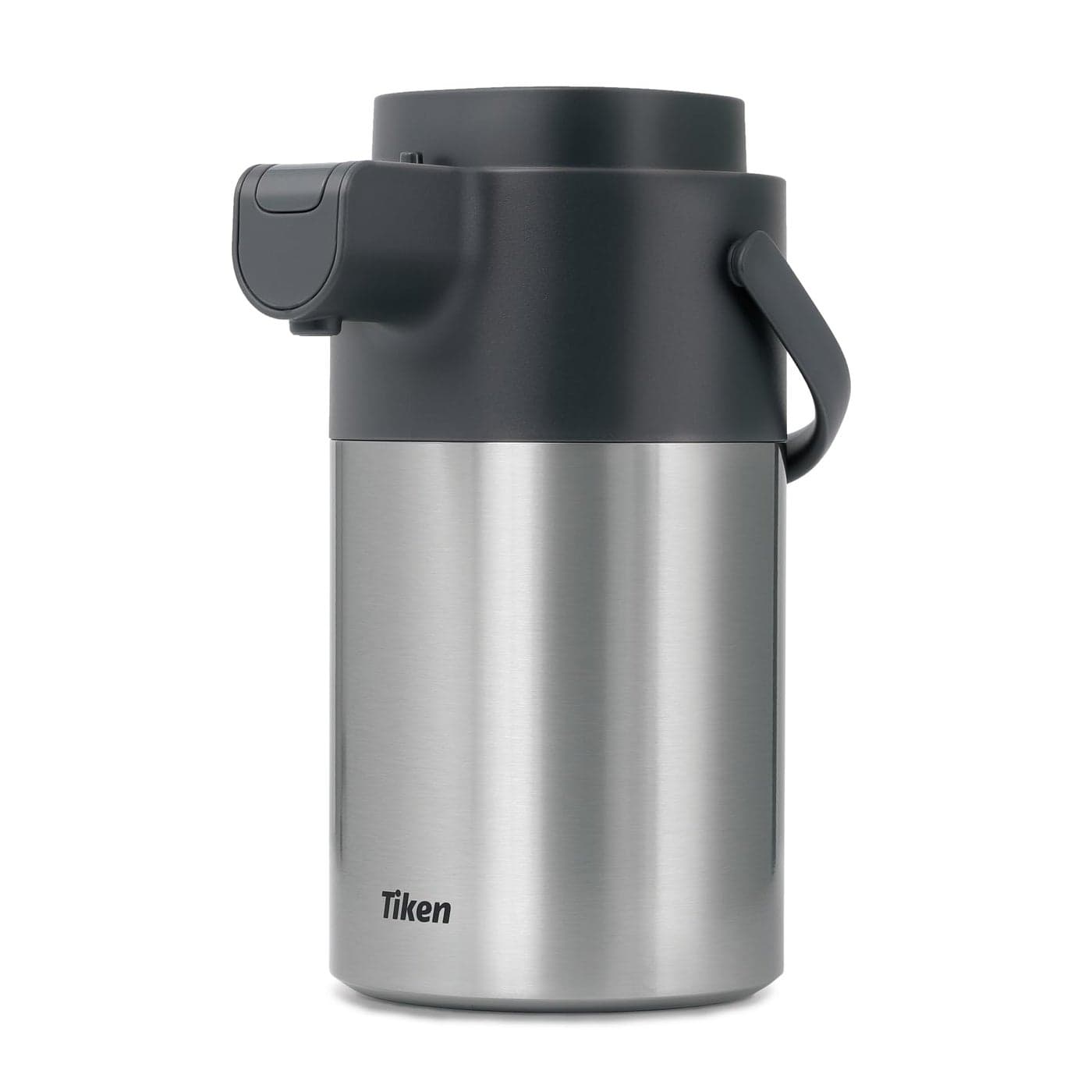 Tiken Airpot Coffee Dispenser with Pump - 102oz/3L Thermal Coffee Carafes for Hot Beverage - Stainless Steel Insulated Coffee Thermos Carafe, Silver