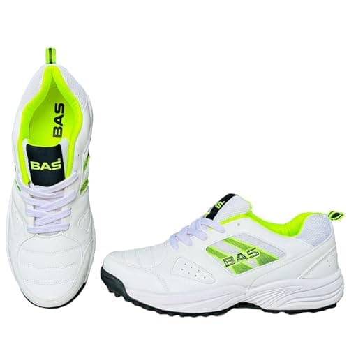 BAS Vampire Cricket Shoes (White Black, 10)