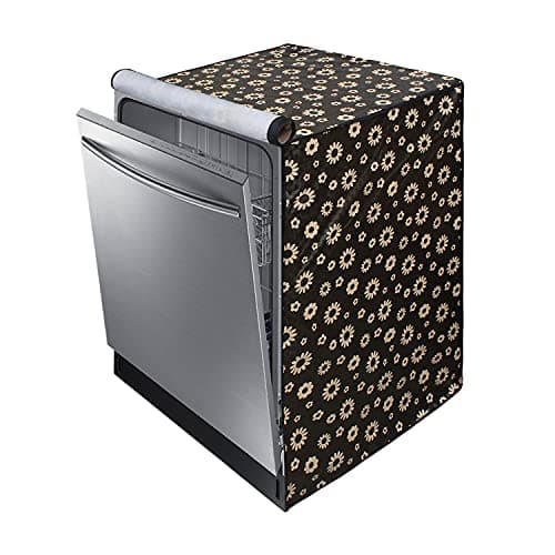 Star Weaves Dishwasher Cover Compatible for LG 14 Place Setting | Waterproof Dustproof Scratch Resistant Fabric | Durable Full Zip Closure for Free standing | Size - 61x61x86 cm - DWFLCKUM35