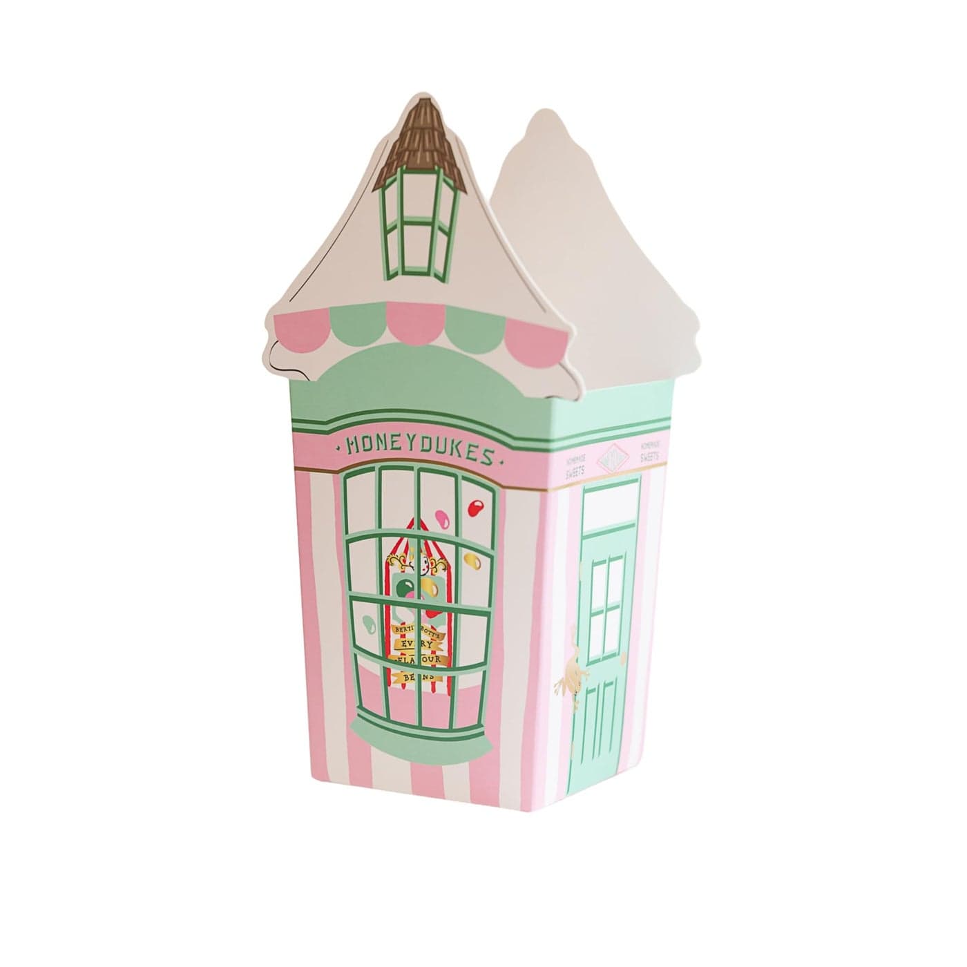 Bonjour Fte X Harry Potter Honeydukes Pink Stripe Treat Boxes Premium Hogwarts Party Decorations Birthday Celebration Favors Party Supplies Decorations Gold Foil 68 x 37 Pack of 8