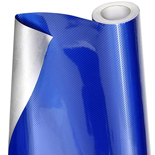 VViViD 5D High Gloss Blue Epoxy Carbon Fiber Automotive Vinyl Wrap Film Roll 15 Foot by 5 Foot