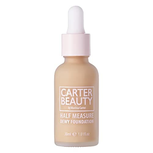 Carter Beauty By Marissa Carter Half Measure Dewy Foundation WaterBased LightToMedium Sheer Finish Vegan And Cruelty Free Paraben And Sulfate Free Caramel Chew 101 OZ