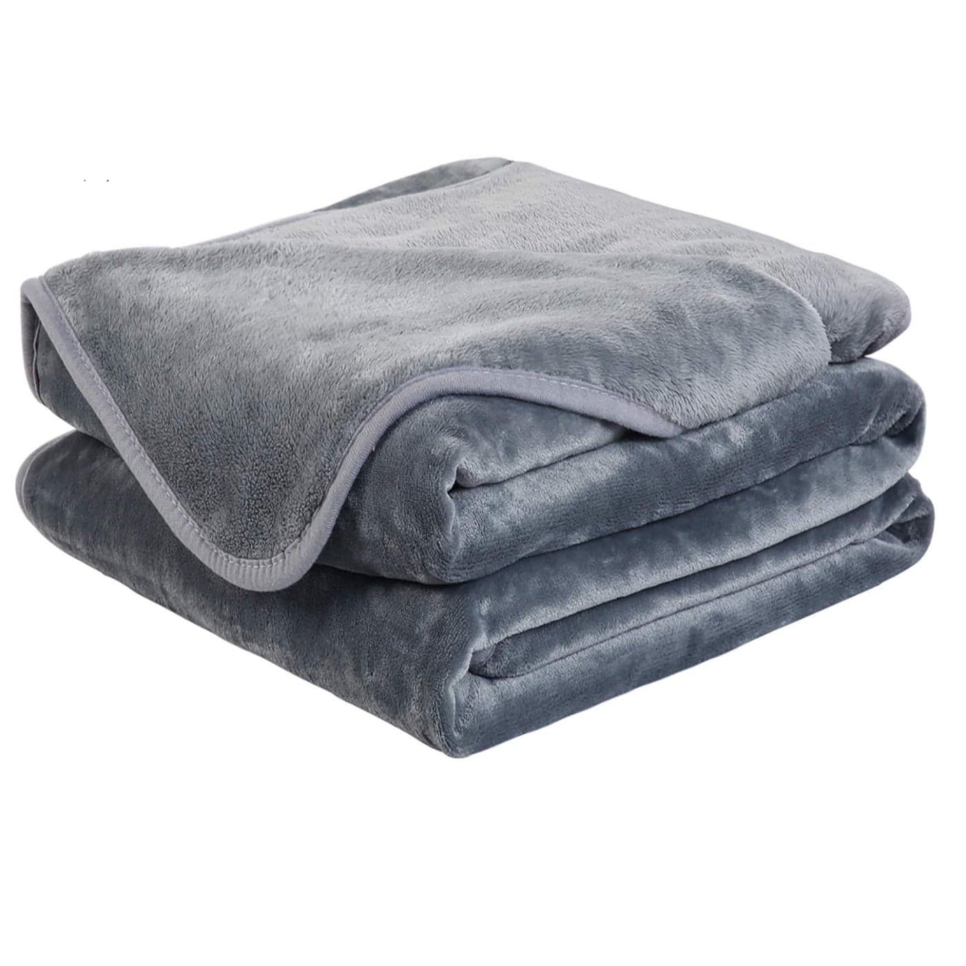 Soft Blanket Warm Fuzzy Microplush Lightweight Thermal Fleece Blankets for Couch Bed SofaCalifornia King102X108InchGray