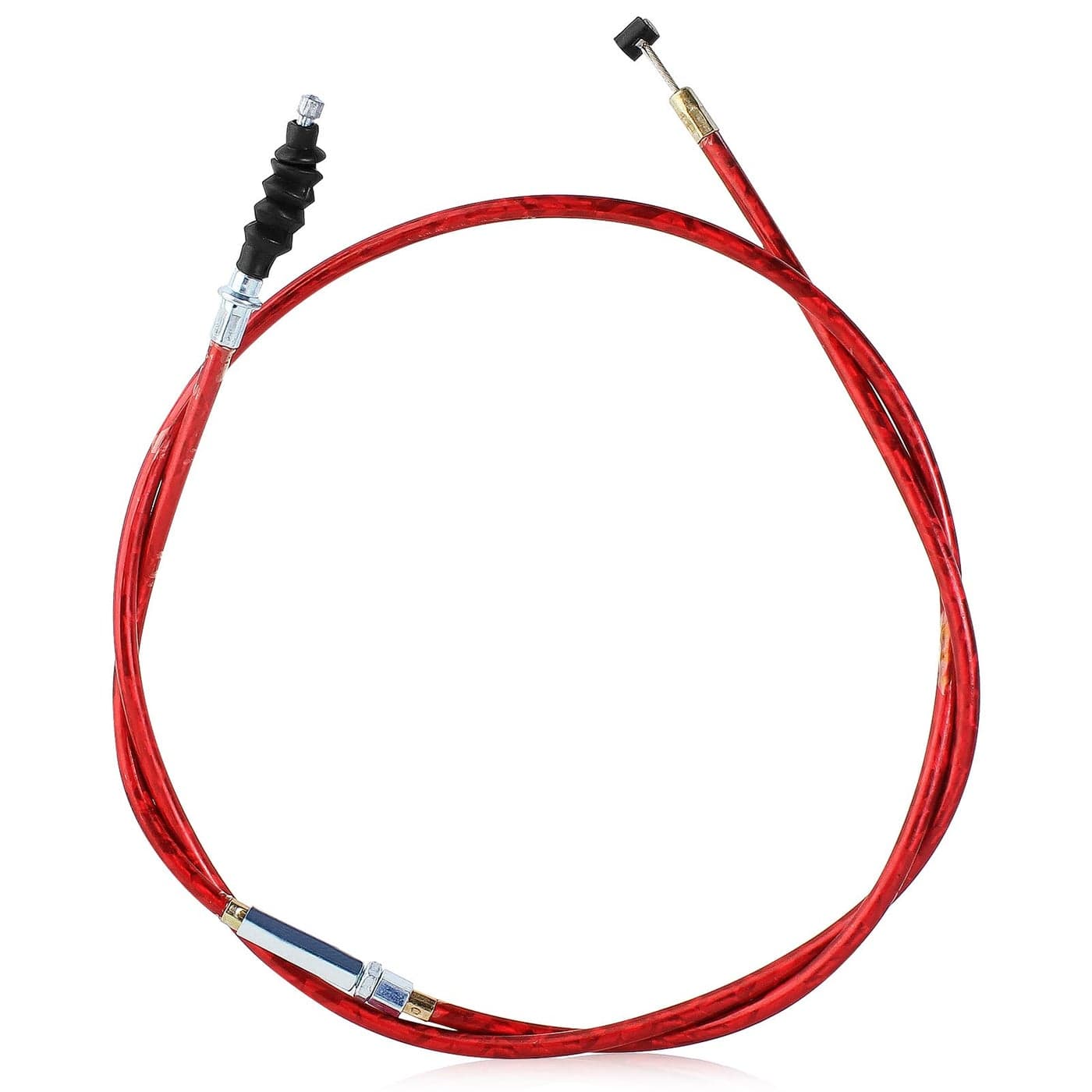 QAZAKY 50inch Adjustable Red Clutch Cable for 50cc90cc 110cc 125cc 140cc 150cc 190cc 200cc 250cc ATV Quad Scooter Go Kart Moped Chopper Pit Dirt Bike Tricycle Buggy TaoTao Buyang Coolsport Baja Sunl