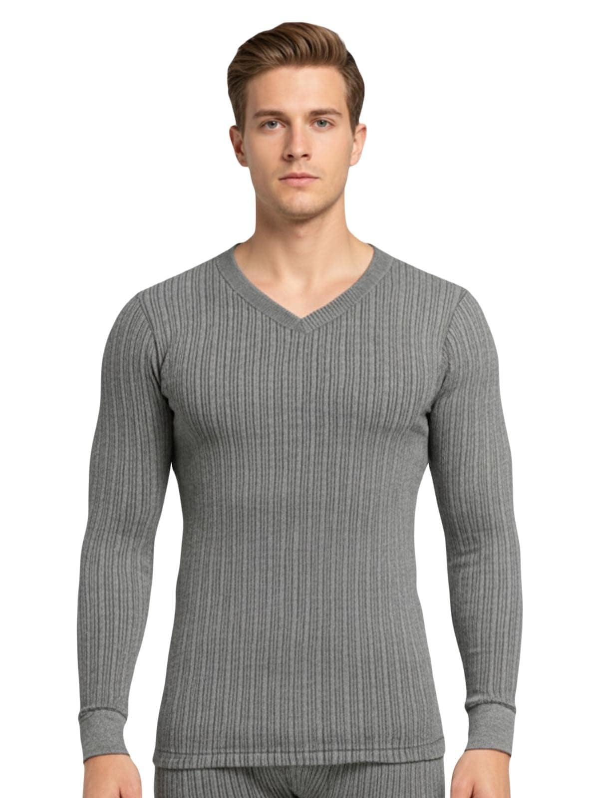 Lux Cozi HEATEK Charcoal Melange Thermal Top_HEATEK_333_FSV_CM_85_1PC