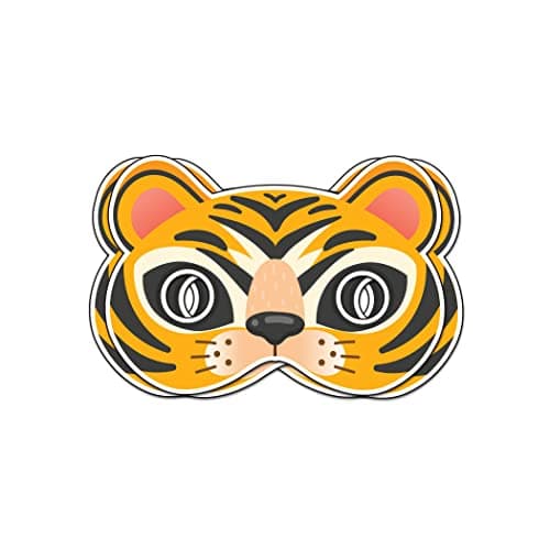 Festiko® Tiger Theme Face Masks (42 Pcs), Tiger Theme Party Supplies, Return Gifts for Kids, Tiger Theme Party Items,Face Masks for Kids