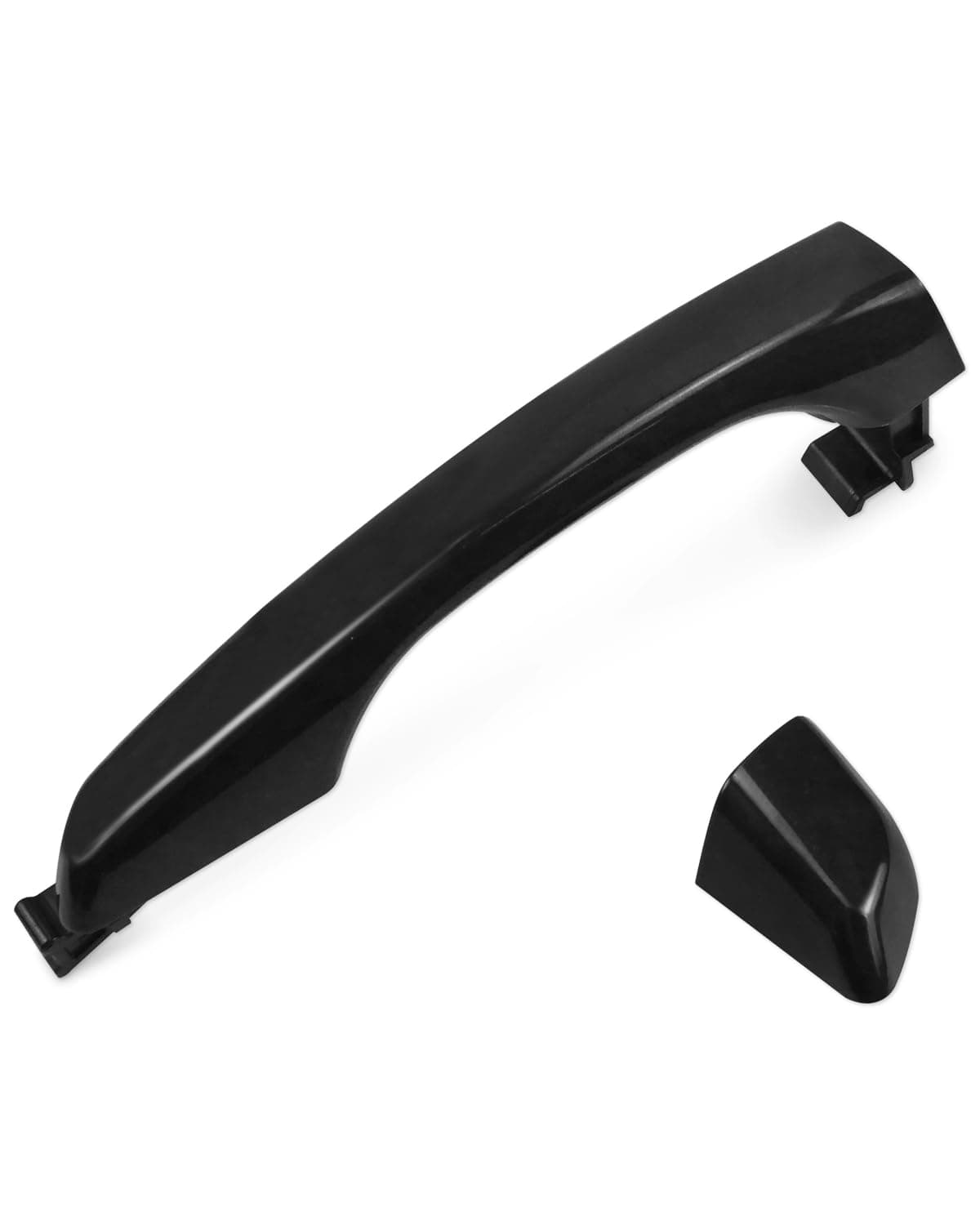 JUQAFY Exterior Door Handle Fit for Hyundai Elantra 2017 2018 2019 2020 2021 2022 Rear Left Side Black