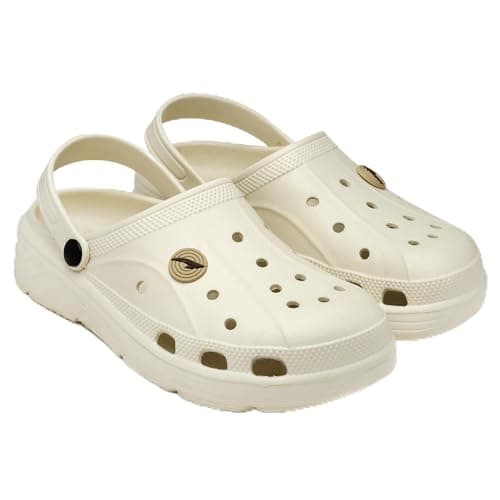 ASIAN Men's Casual Walking Stylish Daily Used Clogs & Slipper With Lightweight Design Flip-Flop For Men's & Boy's, Beige, 8 UK