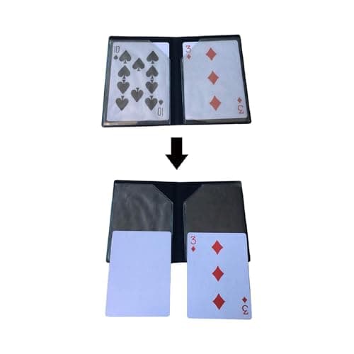 AIMOFAMAG Optical Wallet Card Magic Trick Close Up Street Magic Gimmick Prop for Magicians Easy to Do Beginner Magic Tricks for Adults Teens