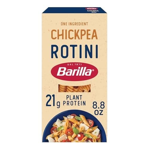 Barilla Chickpea Rotini Pasta, 8.8 oz - Vegan, Gluten Free, Non GMO & Kosher - Made with Plant Based Protein
