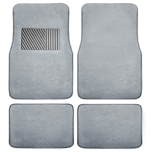 FH Group F14403GRAY Gray Carpet Floor Mat with Heel Pad (Deluxe)