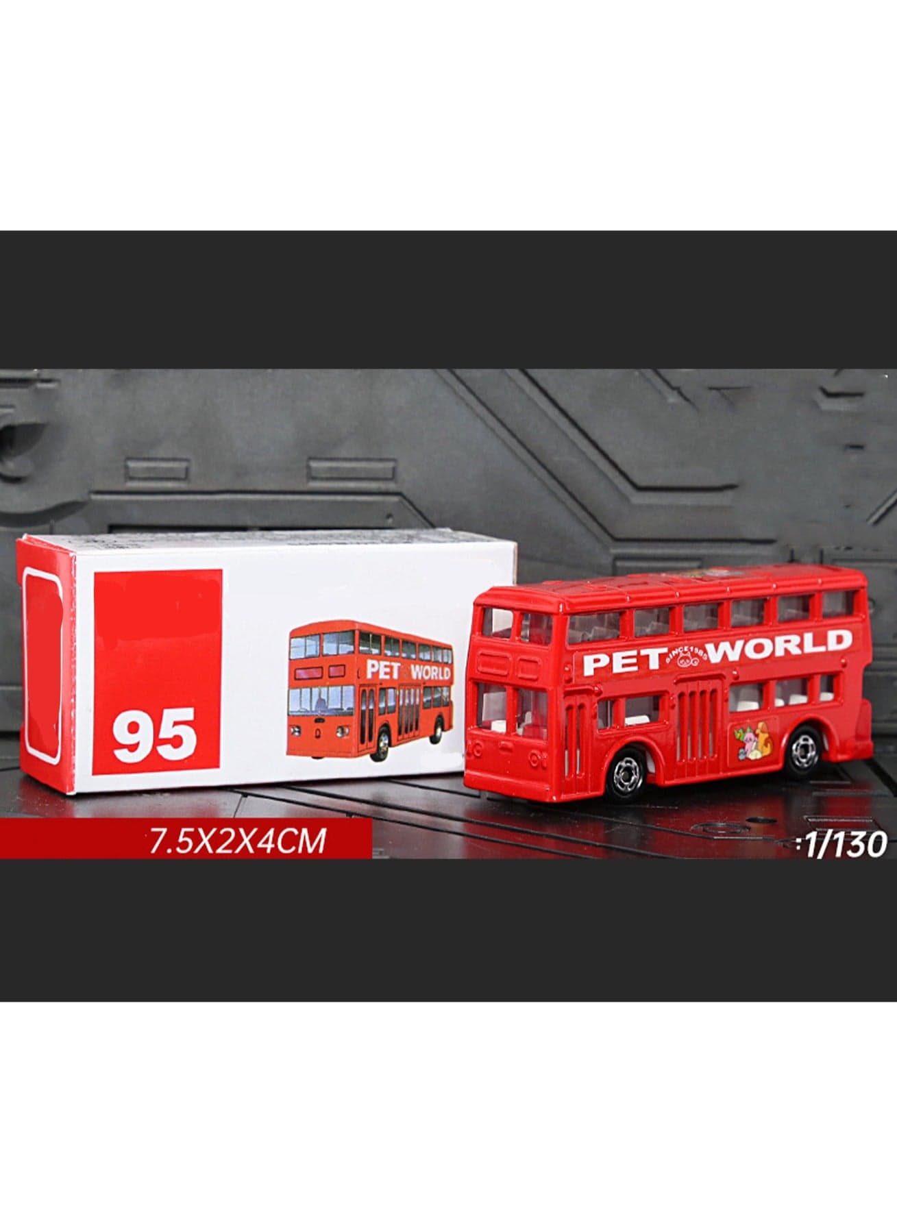 1:130 London Bus Simulation Model Car