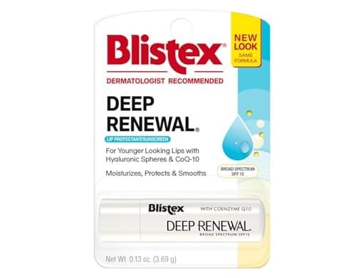 Blistex Deep Renewal Lip Protectant Sunscreen Balm, 0.13 Ounces (3.69g) (Value Pack of 10)