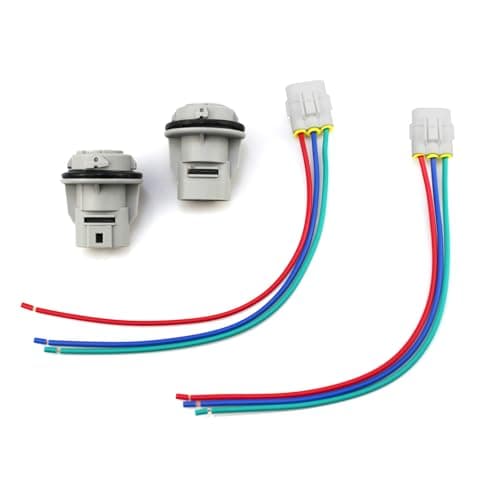 FORLETOR Turn Signal Light Socket Pigtail for Honda Accord Odyssey Pilot Civic CRV Crosstour Element 19922015Turn Signal Connector with 3 Wire Harness Replaces 33302SR3A012 Pcs