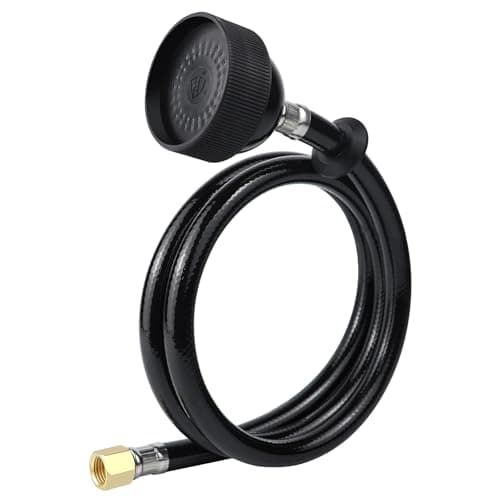 ZKDAUSDO UPC Certified Salon Shampoo Bowl Sprayer Head Hose Kit 14 Thread to Attach Shampoo Bowl Faucet for Barber Shop Spa Black Rubber Salon Sink Shampoo Bowl Hose Replacement Part