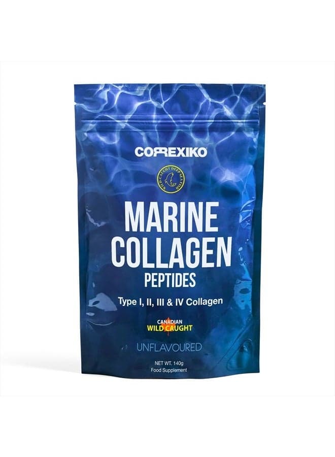 Hydrolyzed Marine Collagen Peptides Powder. Canadian Wild-Caught Fish Skin(Not Scales)-Colageno Hidrolizado en Polvo- Vital Protein Supplement for Skin, Hair, Joints and Digestion- Marine Powder (5oz)