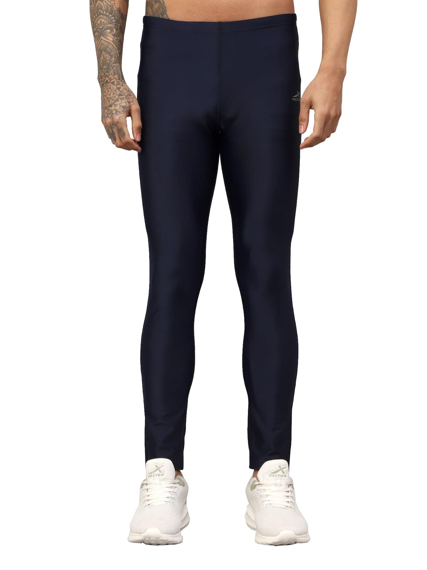 Vector X COMBAT-002 Men's Compression Pant|Legging|Full Length Bottom Tights|Lower for Gym Sports Workout, Running, Swimming, Cycling, Yoga|Base Layer Quick Dry Moisture-Wicking Active Wear(M) Black