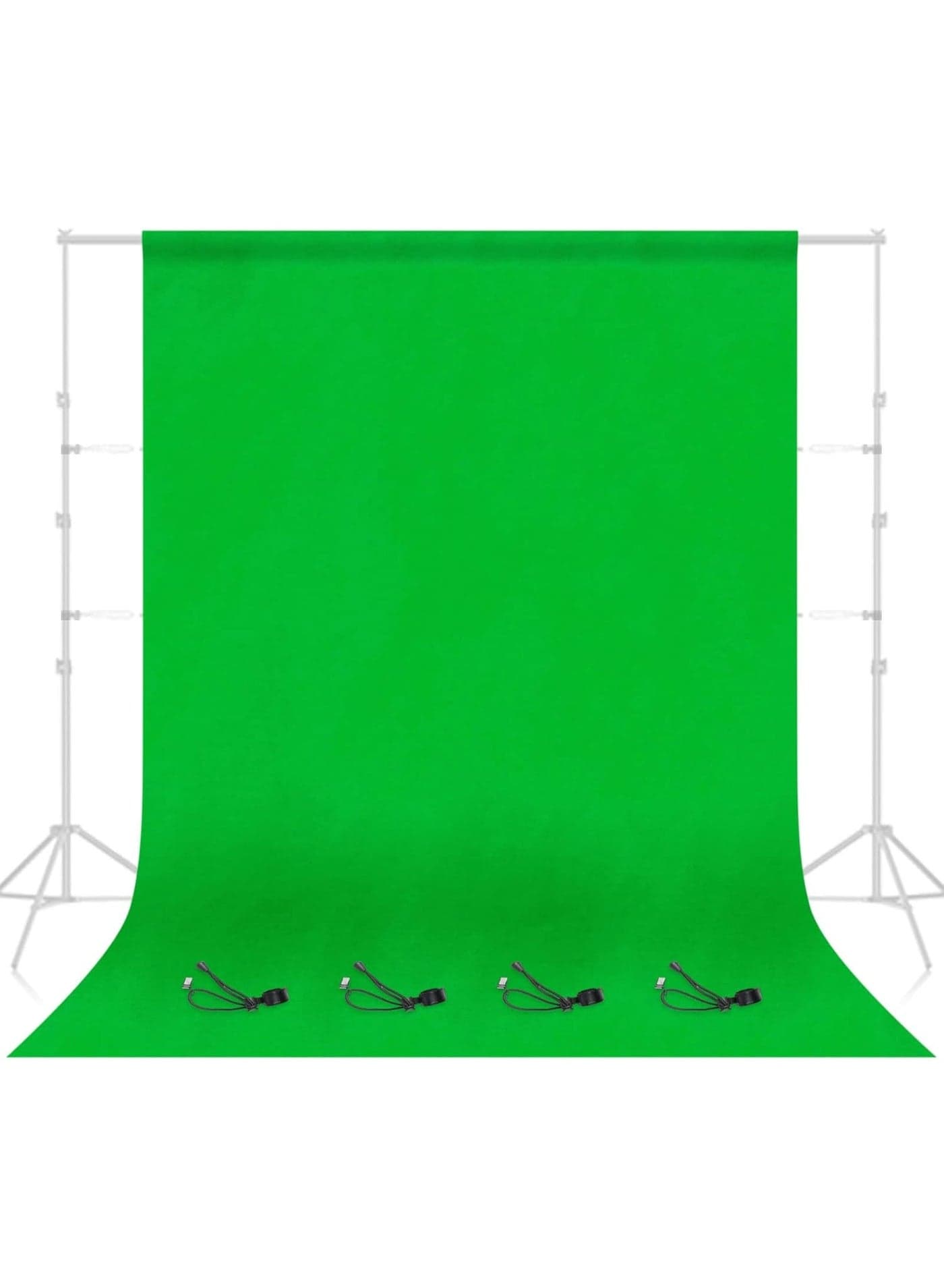 2 x 2 m Photography Green Backdrops for Wall Mounted Setup Photoshoot Pure Green Screen Cloth Sheet Background Zoom Polyester Photo Back Drop Pack for Party Photo Video Shoot