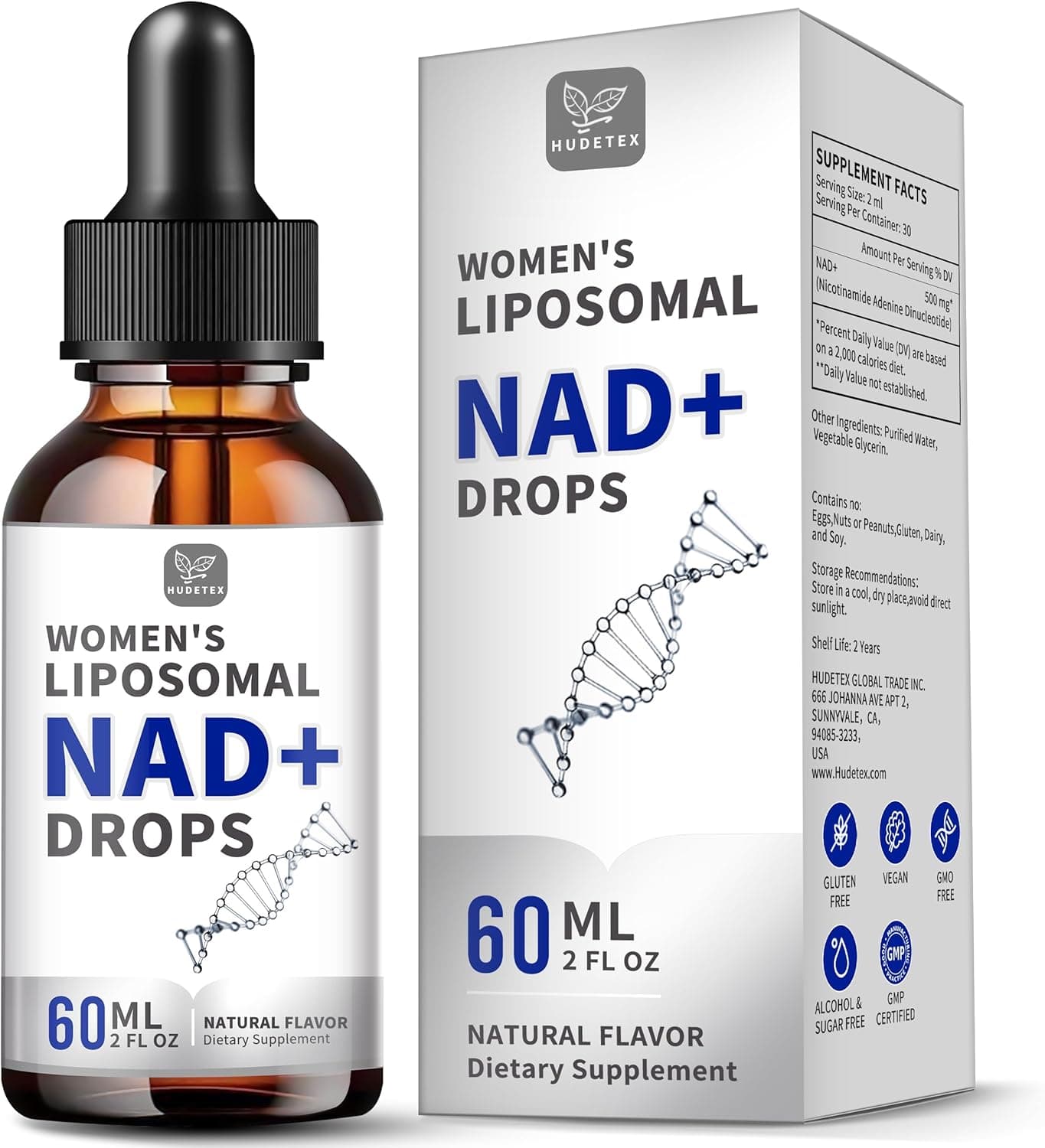 Women's Liposomal NAD+ Drops 60ml