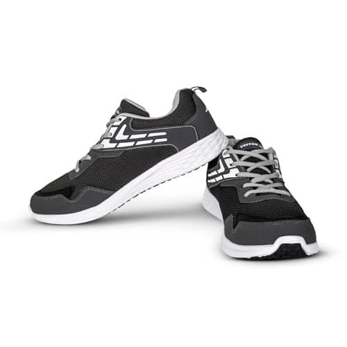 Vector X Thunder Storm Running Shoe Tennis Shoes | EVA Outsole with Synthetic Upper with Breathable Mesh Lightweight Sport Gym Jogging Walking Sneakers (Grey, Size: 11)