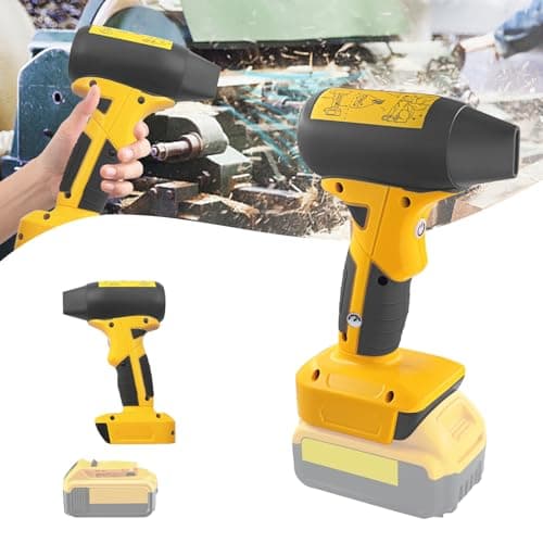 Jet Dry Mini BlowerJet Fan 130000 RPM Wind Speed 4Speed Control Compatible with Dewalt 20V Lithium BatterySuper Jet Fan Blower for Drying Cleaning Battery not Included