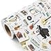 WRAPAHOLIC Classic Music Wrapping Paper Roll Mini Roll 17 Inch x 165 Feet Vintage Jazz Musical Wrapping Paper Perfect for Musician Music Lover Birthday Rockstar Band